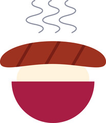 rice japanese food illustration