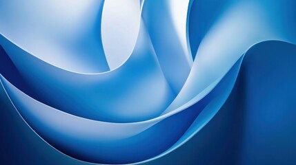 Abstract blue curves creating a smooth, flowing design.