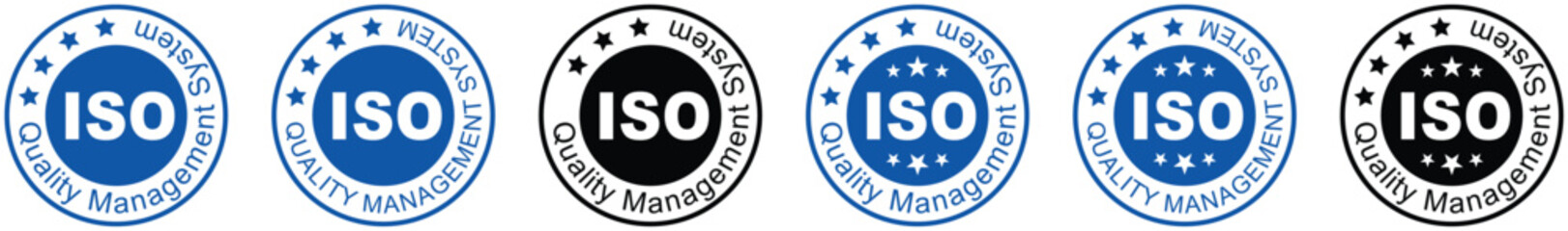 ISO logo certification, Certified Company Certificate ISO Blue vector, Quality Certificate, iso mark certification, ISO certified symbol vector illustration, Certified Company, Quality Certificate