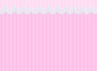 エレガントな宝石の装飾のついたレースのフレーム背景