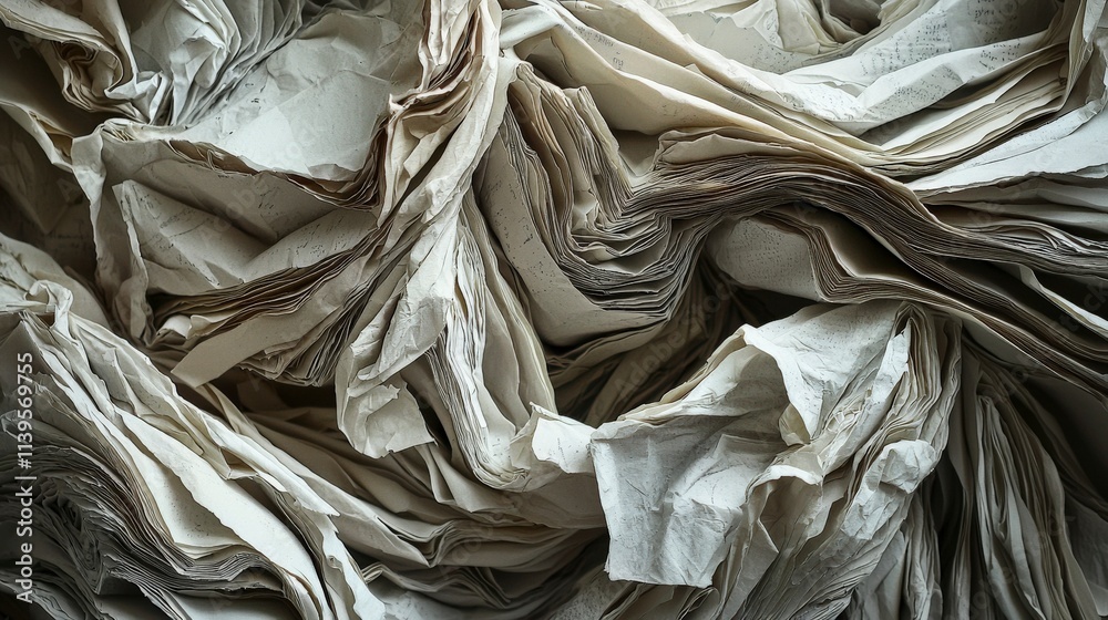 Poster intricate layers of paper folding showcase studio artistic photography creative workspace close-up p