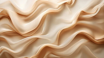 Obraz premium Mocha mousse flowing textures with soft gradients and geometric overlays in elegant, modern minimalism