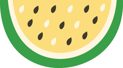 watermelon slice isolated on white