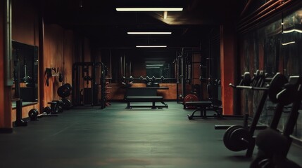 Naklejka premium Strength and Endurance, Push Your Limits, Powerful Training Session, Fitness Focused