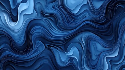 Obraz premium Abstract swirling patterns in shades of blue create a fluid, dynamic visual effect.
