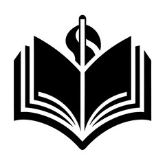 open book with heart