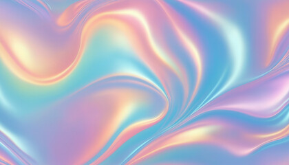 Fototapeta premium Holographic Iridescent Color soft pastel vector soft Wrinkled Foil 