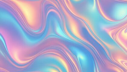 Obraz premium Holographic Iridescent Color soft pastel vector soft Wrinkled Foil 