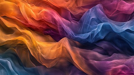Obraz premium Abstract Flowing Waves Colorful Liquid Texture Background