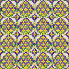 Mardi Gras carnival Seamless pattern. Mardi Gras pattern background.