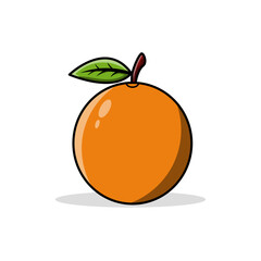 orange on white background