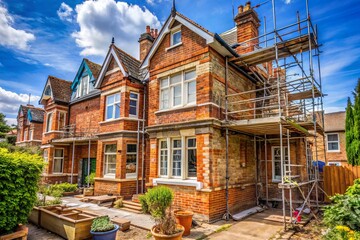 Edwardian House Renovation: North London Brickwork Restoration - Medium Shot