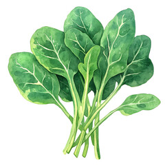 Obraz premium Fresh green spinach leaves with vibrant colors and detailed texture