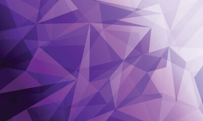 Obraz premium Abstract low poly geometric triangle pattern purple gradient background