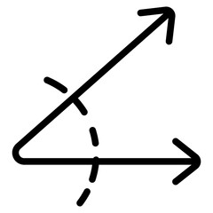 Angle Line Icon