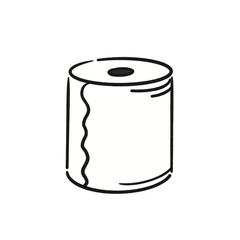 手書きトイレットペーパーアイコン