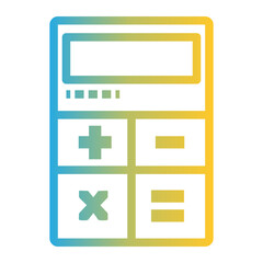Business and Motivation icon on line gradient style