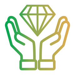 Business and Motivation icon on line gradient style