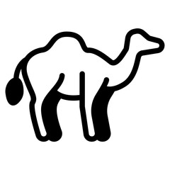 Camel Glyph Icon