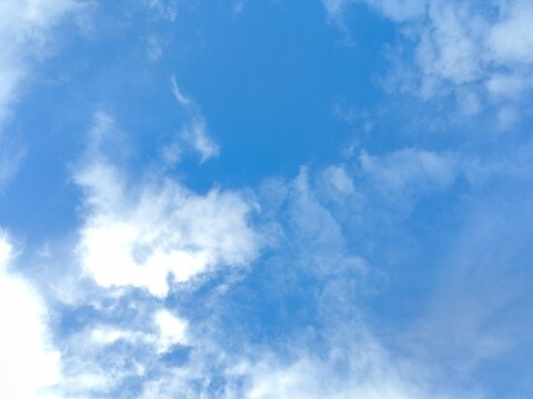 Cloud in blue sky