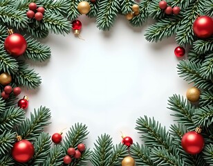 Christmas card with space for wishes