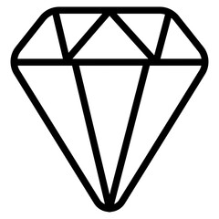Diamond Line Icon