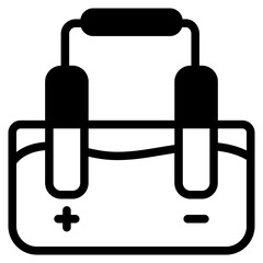 Fototapeta premium Electrolysis Glyph Icon