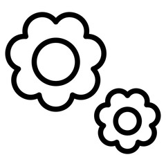 Flower Line Icon