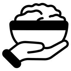 Food donation Glyph Icon