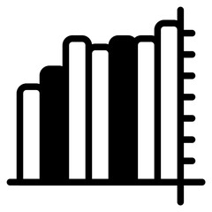 Histogram Glyph Icon