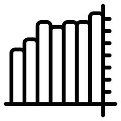 Histogram Line Icon