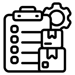 Fototapeta premium Inventory management Line Icon
