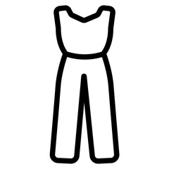 Jumpsuit Line Icon