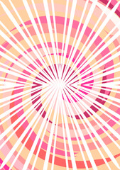 The background image is in pink tones, using shapes to arrange. Composition with gradation used for graphics