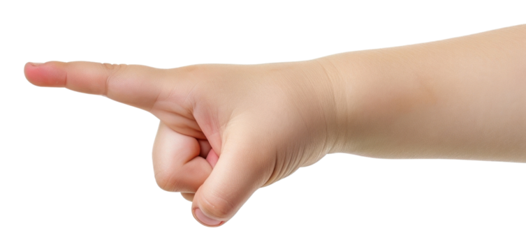 PNG Index finger hand pointing