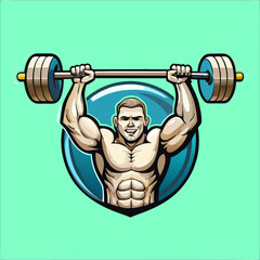 Fototapeta premium logo body building