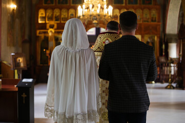 Obraz premium wedding ceremony in church