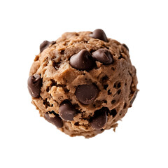 Chocolate chip treat on a transparent background. isolated background.