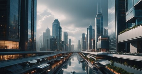 Obraz premium City in the Clouds