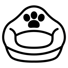 Pet bed Glyph Icon