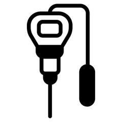 pH meter Glyph Icon