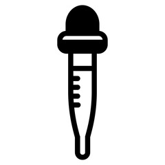 Pipette Glyph Icon