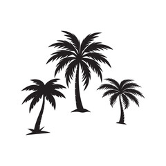 Fototapeta premium Coconut Tree Silhouette Designs for Tropical and Creative Projects