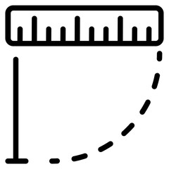 Ruler Line Icon
