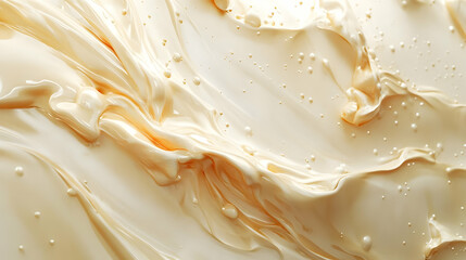 Creamy Beige Abstract 3D Background