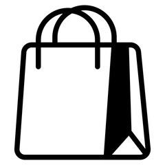 Shopping bag Glyph Icon