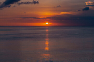 Sunset over the ocean, Bali