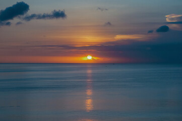 Sunset over the ocean, Bali