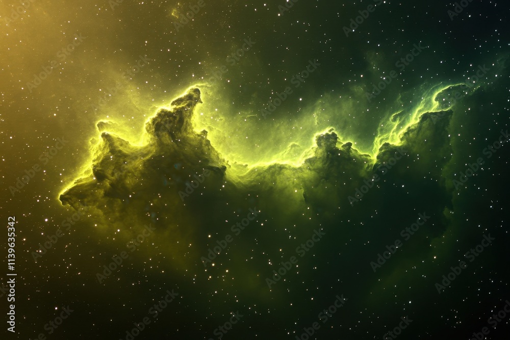 Canvas Prints explore the mysteries of the universe within this green nebula.