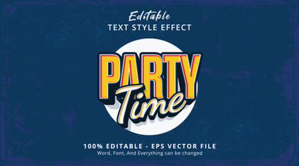 Party Time Editable Text Effect